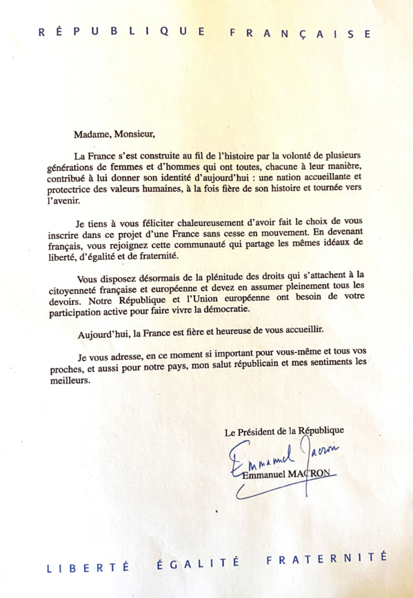 Vendredi 15 septembre 2023 - Montpellier - Cérémonie d'accueil dans la nationalité française