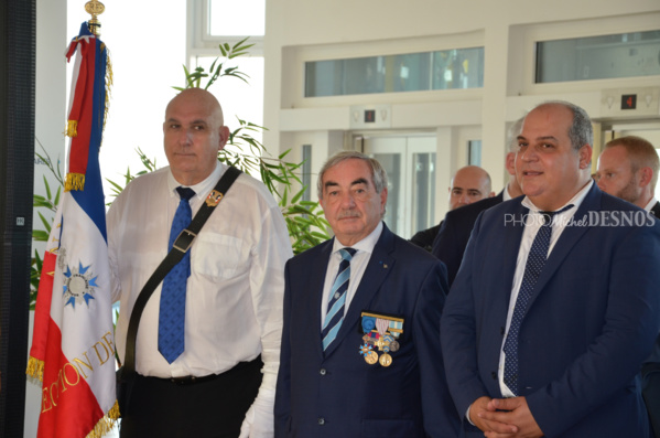 Agde - 29 septembre 2023 - Le lieutenant-colonel Jérôme Bonnafoux, SDIS 34, fait Chevalier de l'Ordre National du Mérite.