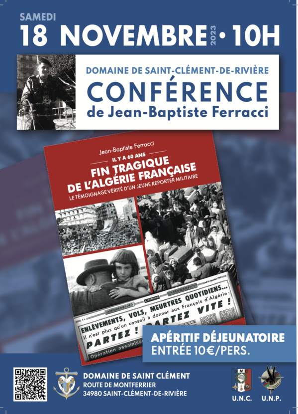 Conférence "Fin tragique de l'Algérie française" Conférence "Fin tragique de l'Algérie française"