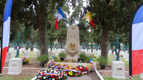 20 novembre 2023 - Montpellier - Inauguration de la stèle franco-belge rénovée 20 novembre 2023 - Montpellier - Inauguration de la stèle franco-belge rénovée