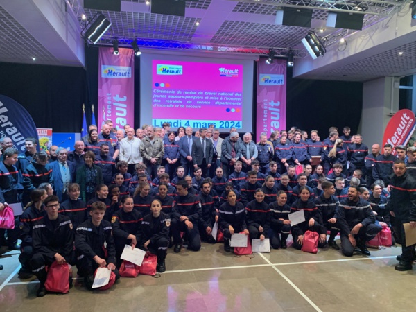 4 mars 2024 - Montpellier - Cérémonie de remise du brevet national des jeunes sapeurs-pompiers. 4 mars 2024 - Montpellier - Cérémonie de remise du brevet national des jeunes sapeurs-pompiers.