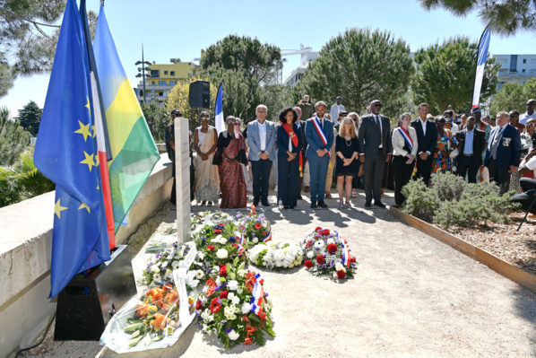 11 mai 2024 - Montpellier - Inauguration de la stèle dédiée à la mémoire des victimes du génocide perpétré contre les Tutsis au Rwanda. 11 mai 2024 - Montpellier - Inauguration de la stèle dédiée à la mémoire des victimes du génocide perpétré contre les Tutsis au Rwanda.