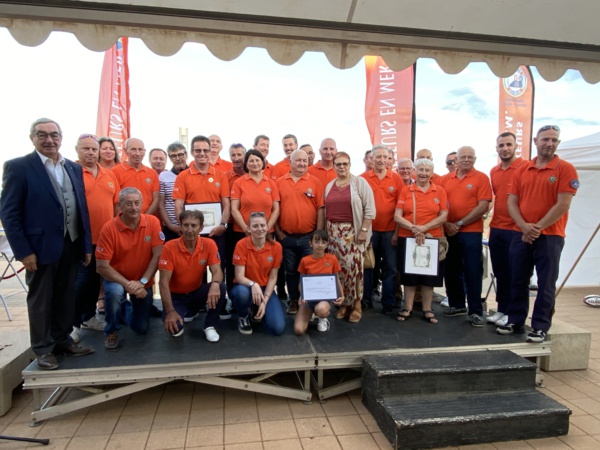 29 juin 2024 - Valras-Plage - Cérémonie de remise de décoration aux bénévoles de la Station de sauvetage de Valras. 29 juin 2024 - Valras-Plage - Cérémonie de remise de décoration aux bénévoles de la Station de sauvetage de Valras.