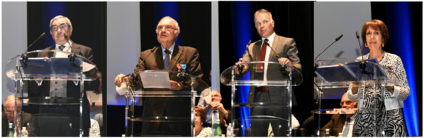 de G à D- Yvan MARCOU - Patrick SANDEVOIR - Jérôme BONNAFOUS - Martine BÉDÈS de G à D- Yvan MARCOU - Patrick SANDEVOIR - Jérôme BONNAFOUS - Martine BÉDÈS