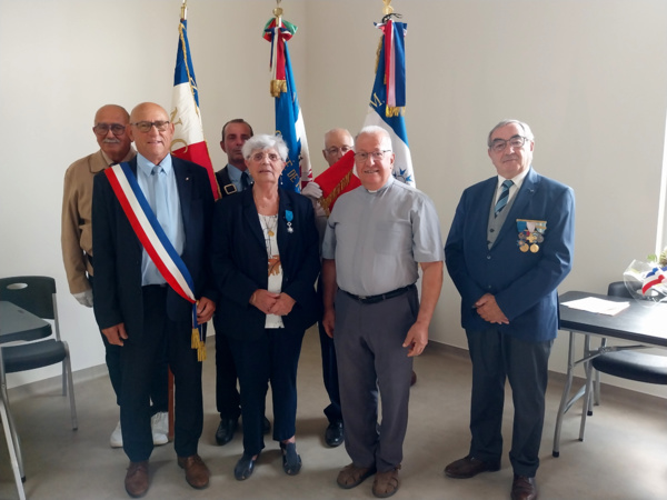 24 août 2024 - Roujan - Réception dans l'ordre national du Mérite de Colette JUSTE 24 août 2024 - Roujan - Réception dans l'ordre national du Mérite de Colette JUSTE