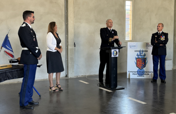 Jeudi 19 septembre 2024 - Lodève - Prise de commandement de la compagnie de gendarmerie départementale de Lodève. Jeudi 19 septembre 2024 - Lodève - Prise de commandement de la compagnie de gendarmerie départementale de Lodève.