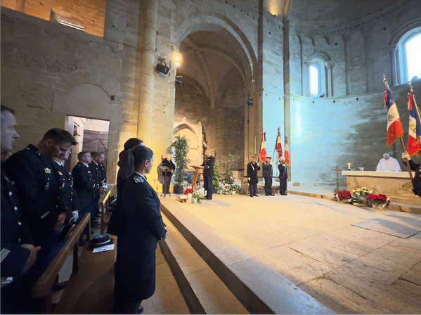 Jeudi 12 décembre 2024 -Cathédrale Maguelone - Célébration de Sainte-Geneviève de la compagnie de gendarmerie départementale de Castelnau -le-Lez Jeudi 12 décembre 2024 -Cathédrale Maguelone - Célébration de Sainte-Geneviève de la compagnie de gendarmerie départementale de Castelnau -le-Lez