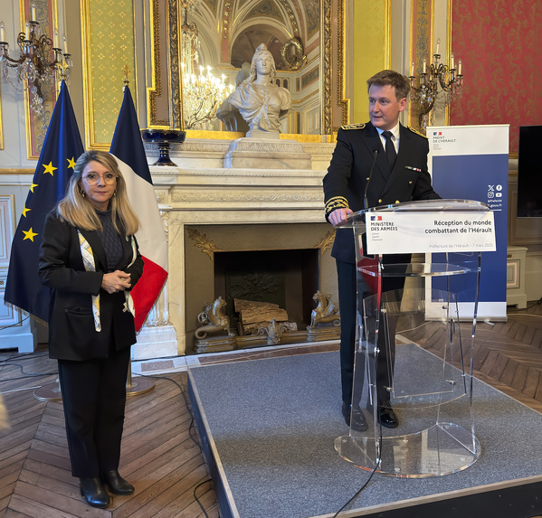 Vendredi 7 mars 2025 - Montpellier - Patricia MIRALLES ministre déléguée auprès du ministre des Armées Vendredi 7 mars 2025 - Montpellier - Patricia MIRALLES ministre déléguée auprès du ministre des Armées