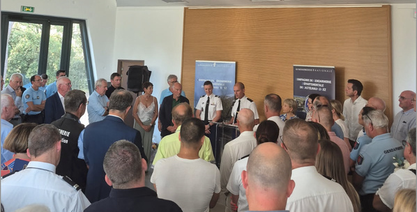 Mardi 1er juillet 2025 - Castelnau-le-Lez - Départ du commandat de la compagnie de gendarmerie Mardi 1er juillet 2025 - Castelnau-le-Lez - Départ du commandat de la compagnie de gendarmerie