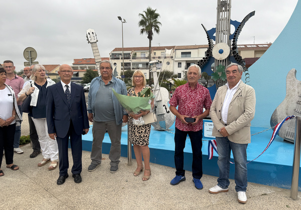Mercredi 27 août 2025 - Palavas-les-Flots - Inauguration d'un monument en hommage aux musiciens du monde.