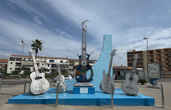 Mercredi 27 août 2025 - Palavas-les-Flots - Inauguration d'un monument en hommage aux musiciens du monde.