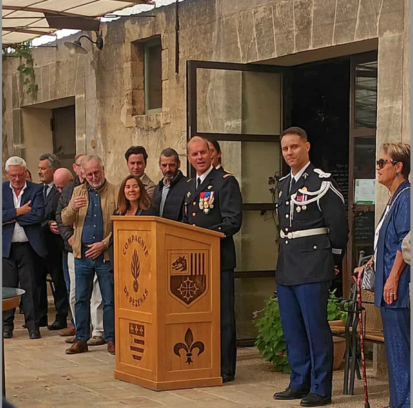 Lundi 29 septembre 2025 - Villeveyrac (34) - Prise de commandement de la compagnie de gendarmerie de Pézenas