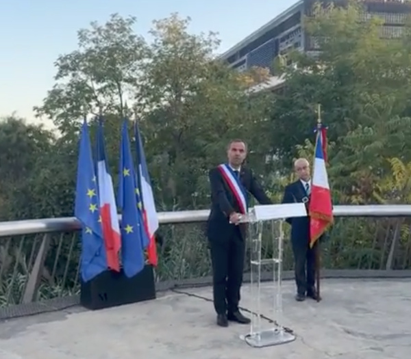 Vendredi 17 octobre 2025 - Montpellier - dévoilement de la plaque dédiée à répression de la manifestation du 17 octobre 1961 Vendredi 17 octobre 2025 - Montpellier - dévoilement de la plaque dédiée à répression de la manifestation du 17 octobre 1961