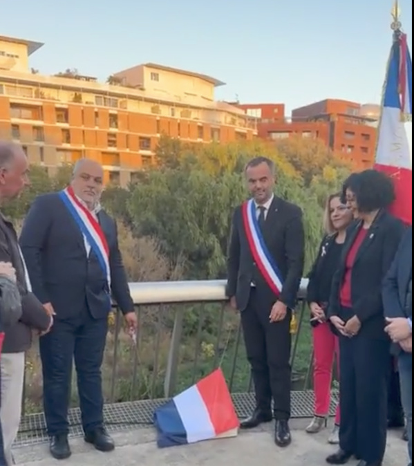 Vendredi 17 octobre 2025 - Montpellier - dévoilement de la plaque dédiée à répression de la manifestation du 17 octobre 1961 Vendredi 17 octobre 2025 - Montpellier - dévoilement de la plaque dédiée à répression de la manifestation du 17 octobre 1961