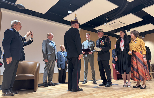 Samedi 25 octobre 2025 - Gignac - Réception dans l'Ordre d'Alex BEDES, médecin colonel des sapeurs-pompiers