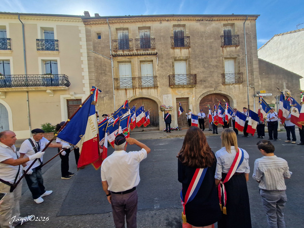 Mardi 28 août 2026 - Cérémonie de la libération des 4 communes Roujan, Neffiès, Caux et Fontès