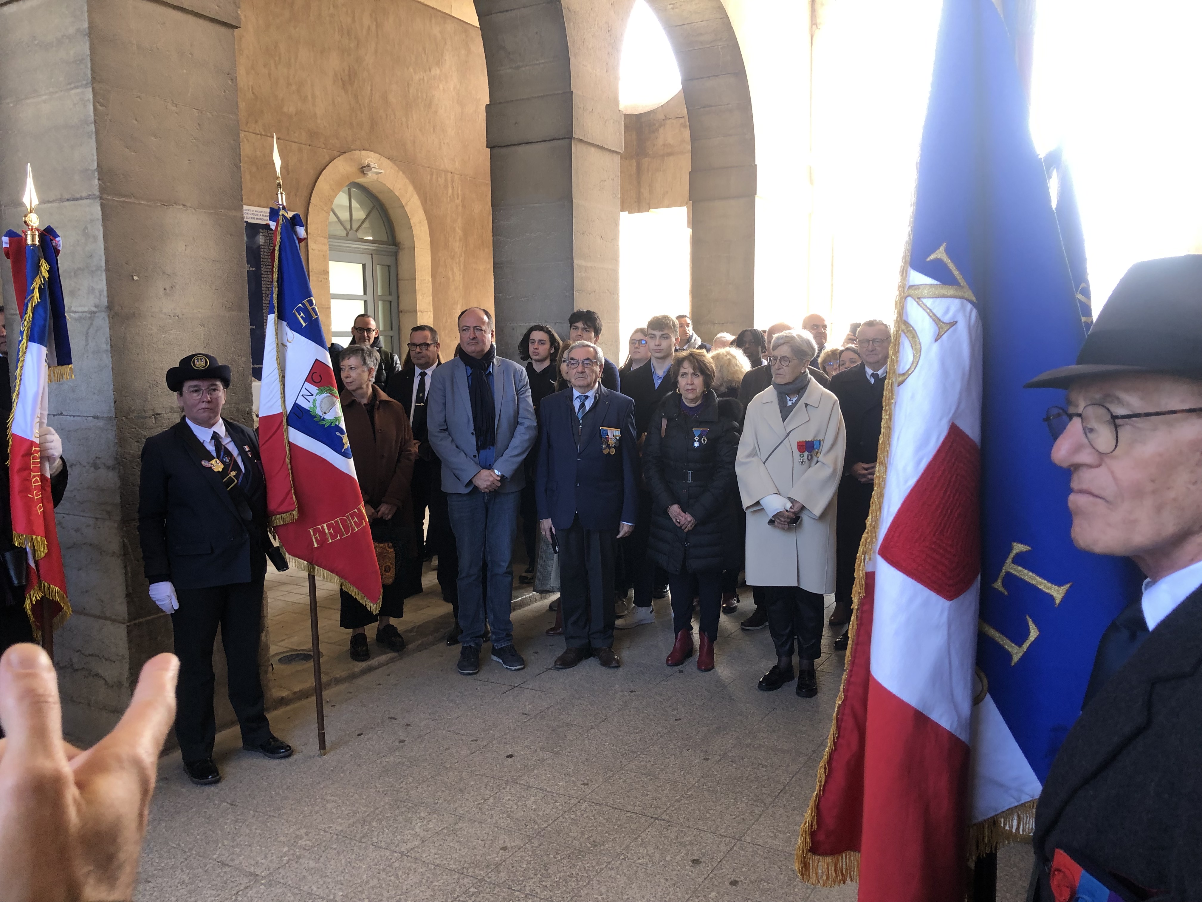 27 février 2024 - Montpellier - Lycée Joffre - Cérémonie en mémoire des élèves du lycée, Résistants, morts pour la France