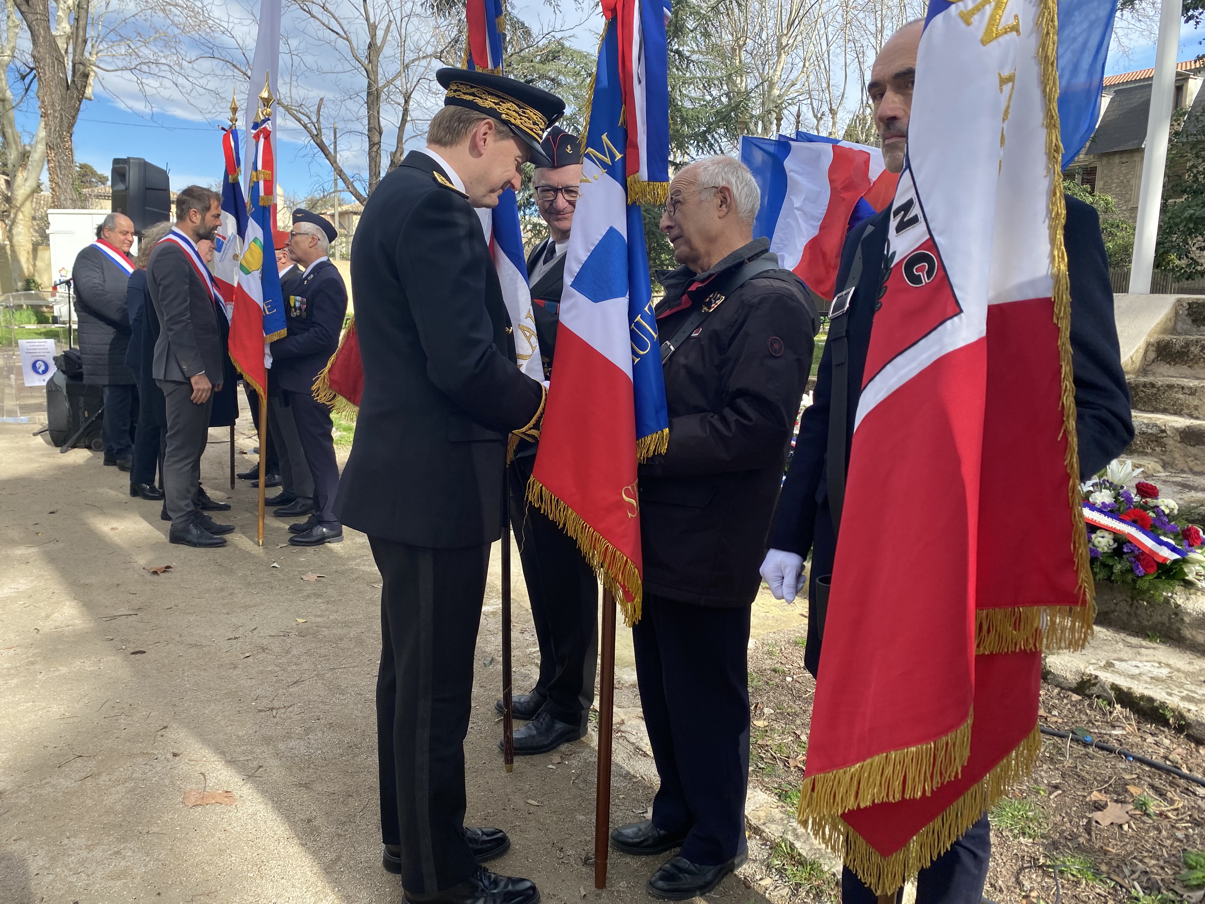 François LEHEUP, porte-drapeau départemental