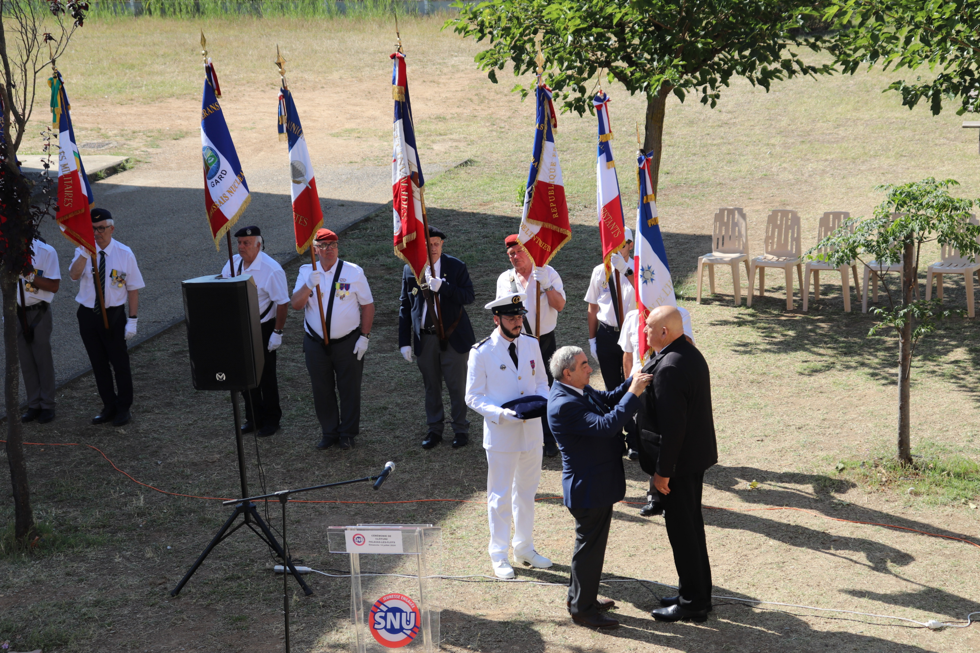 14 juillet 2024 - Palavas-les-Flots - Remise des insignes de chevalier de l'ordre national du Mérite à Frédéric MUNOZ 14 juillet 2024 - Palavas-les-Flots - Remise des insignes de chevalier de l'ordre national du Mérite à Frédéric MUNOZ