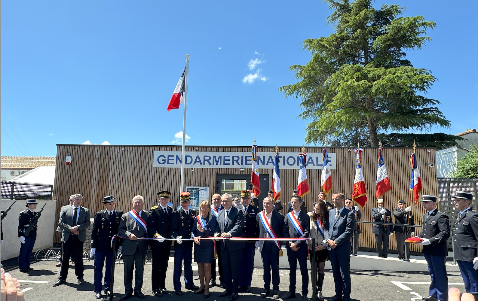 Lundi 12 mai 2025 - Pignan - Inauguration de la nouvelle gendarmerie en présence du ministre François-Noël BUFFET