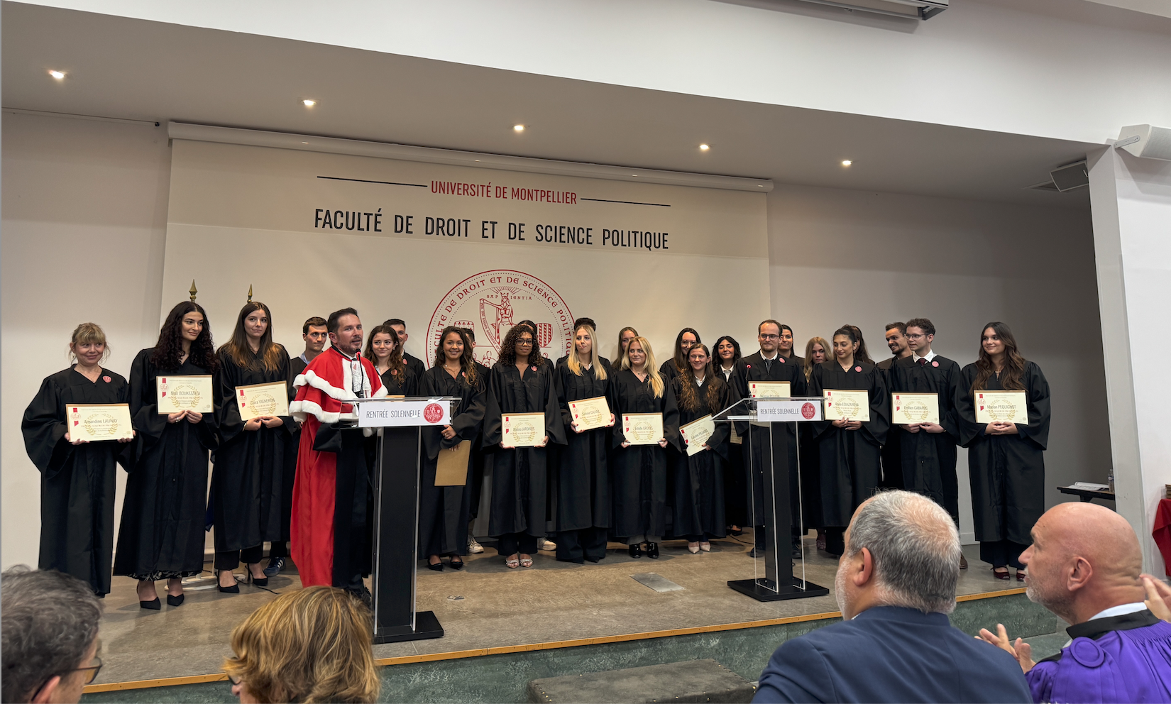 Vendredi 26 septembre 2025 - Montpellier - Rentrée solennelle de la Faculté de Droit et de Science politique
