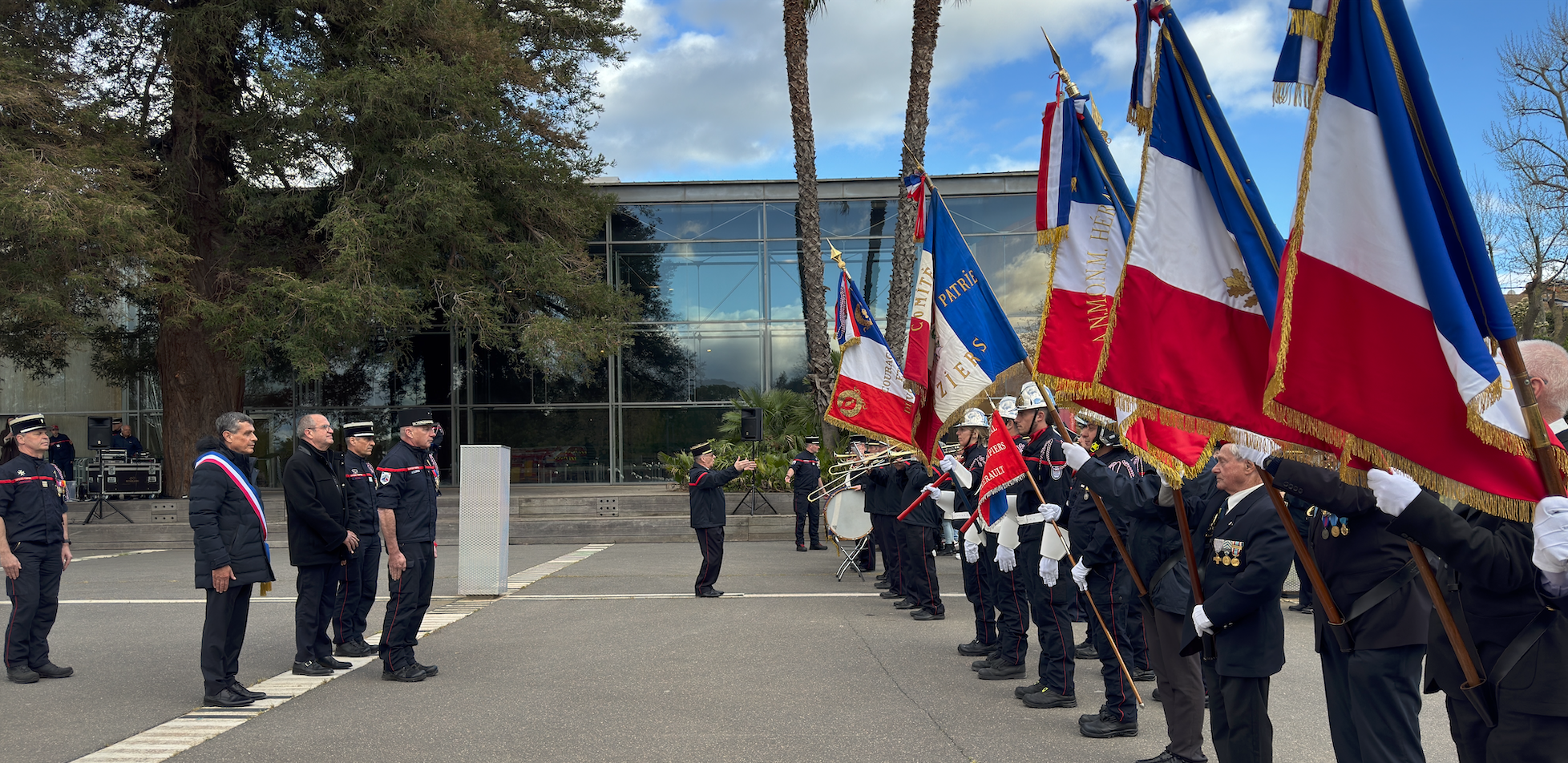 Lundi 30 mars 2026 - Sérignan - Passation de commandement au centre de secours SDIS 34
