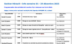 ANMONM 34 - Info semaine 01 - 2026
