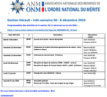 ANMONM 34 - Info semaine 49 - 2025