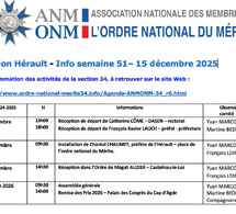 ANMONM 34 - Info semaine 51 - 2025