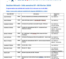 ANMONM 34 - info semaine 07 - 2026