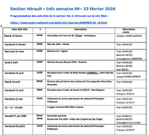 ANMONM 34 - Info semaine 09 - 2026