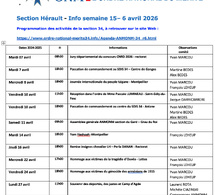 ANMONM 34 - Info semaine 15 - 2026