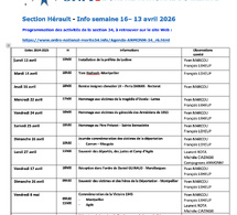 ANMONM 34 - Info semaine 16 - 2026