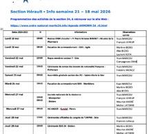 ANMONM 34 - info semaine 21 - 2026