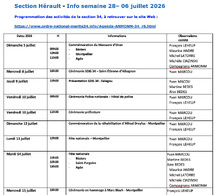 ANMONM 34 - Info semaine 28 - 2026