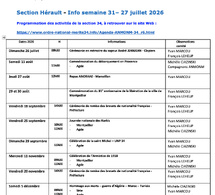 ANMONM 34 - info semaine 31 - 2026