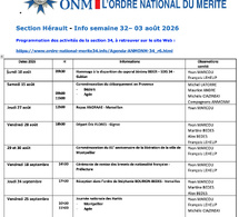 ANMONM 34 - info semaine 32 - 2026
