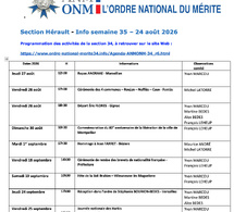 ANMONM 34 - info semaine 35 - 2026